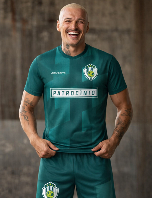 Camisa de futebol personalizada Dry Fit AB Sports para times, campeonatos e empresas